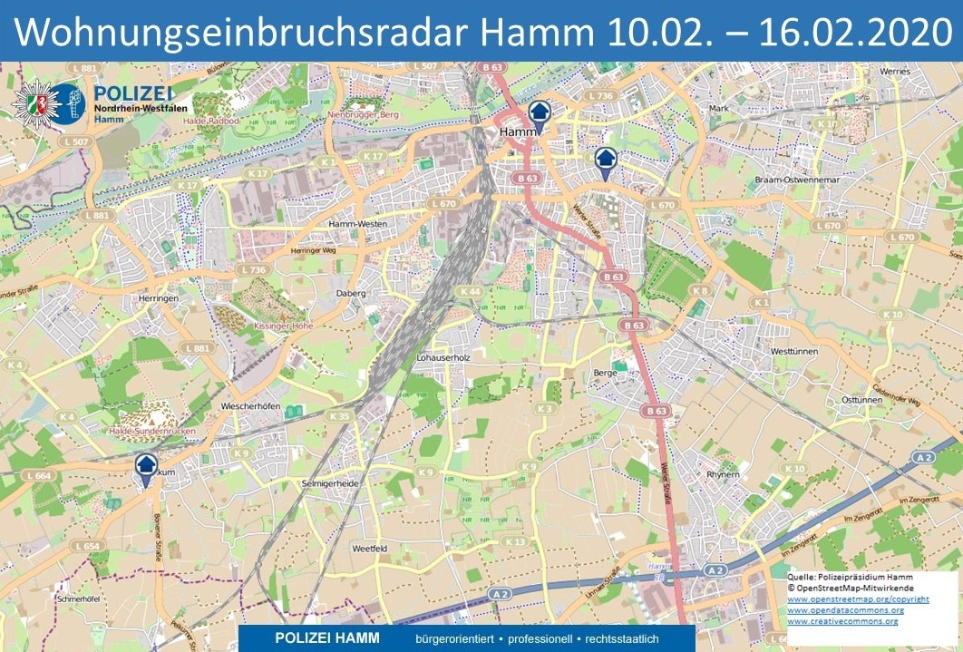 POL-HAM: Wohnungseinbruchs-Radar Hamm 10. bis 16.02.2020