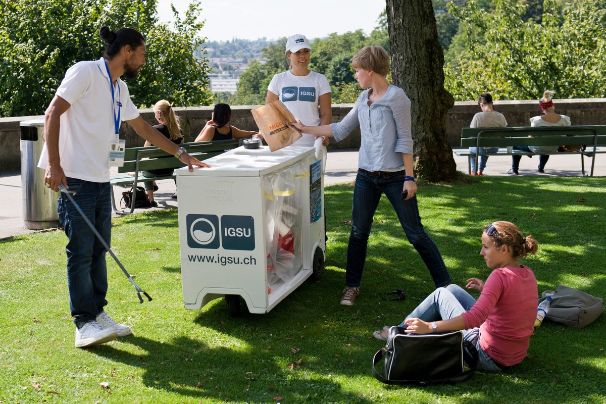 Medienmitteilung: «IGSU-Botschafter im Einsatz gegen Littering in Bern»