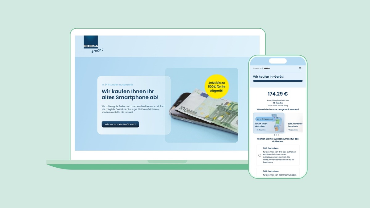 Neue Partnerschaft: EDEKA smart und SoldMine sorgen für ein zweites Leben für alte Elektronik