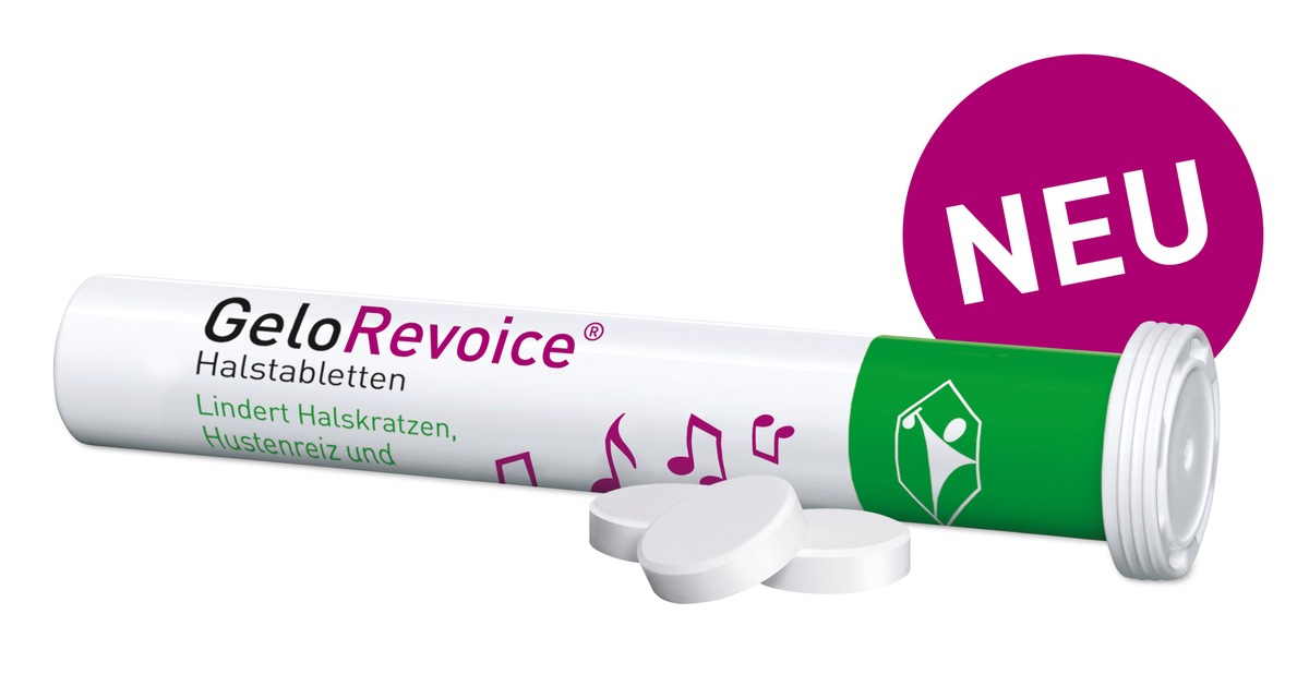 Aus dem GeloRevoice®-Trio wird ein Quartett: Neue Geschmacksvariante Holunderblüte-Mentholfrei seit 1. April erhältlich