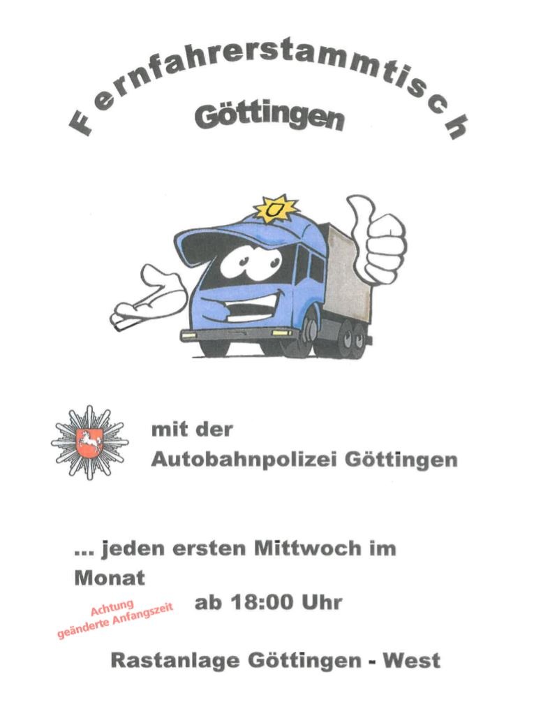 POL-GÖ: (681/2018) Polizist Helmut Tost erhält Ehrenpokal des GVN für Verdienste rund um den Truckerstammtisch der Autobahnpolizei Göttingen