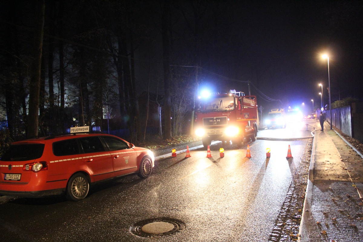 FW LK Leipzig: Dachstuhlbrand in Brandis Waldsteinberg