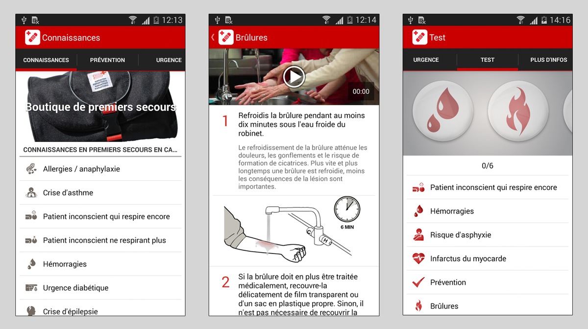 Premiers secours, intervenir avec assurance grâce à l&#039;appli de la CRS (IMAGE)