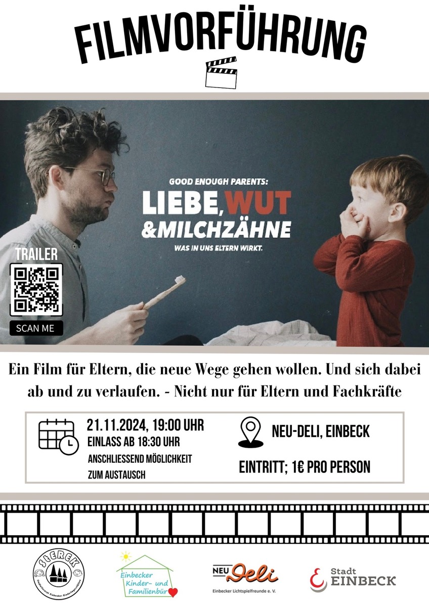 Filmvorführung „Liebe, Wut und Milchzähne“