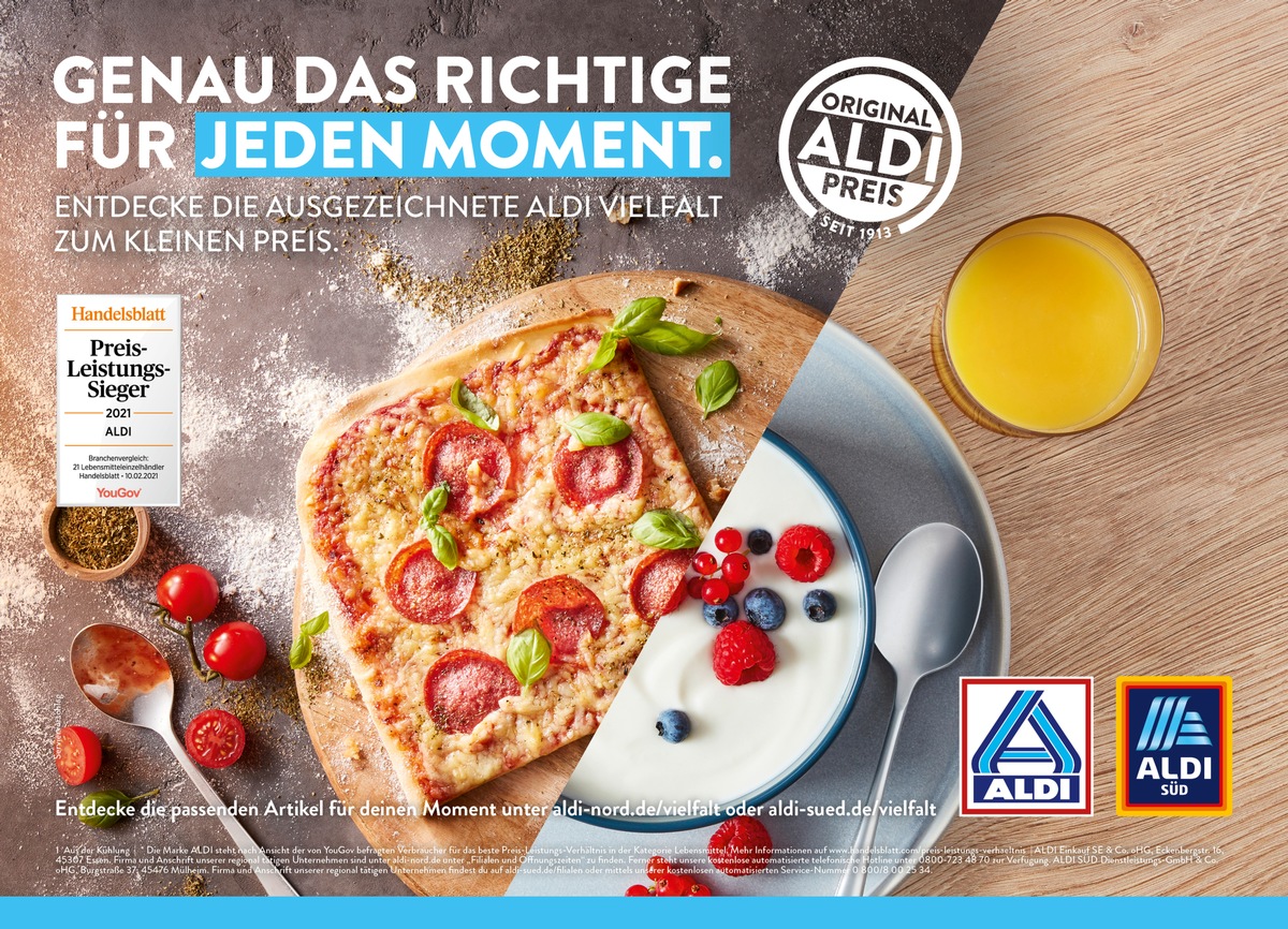 Genau das Richtige für jeden Moment: ALDI Kampagne stellt Preis-Leistungs-Kompetenz in den Mittelpunkt