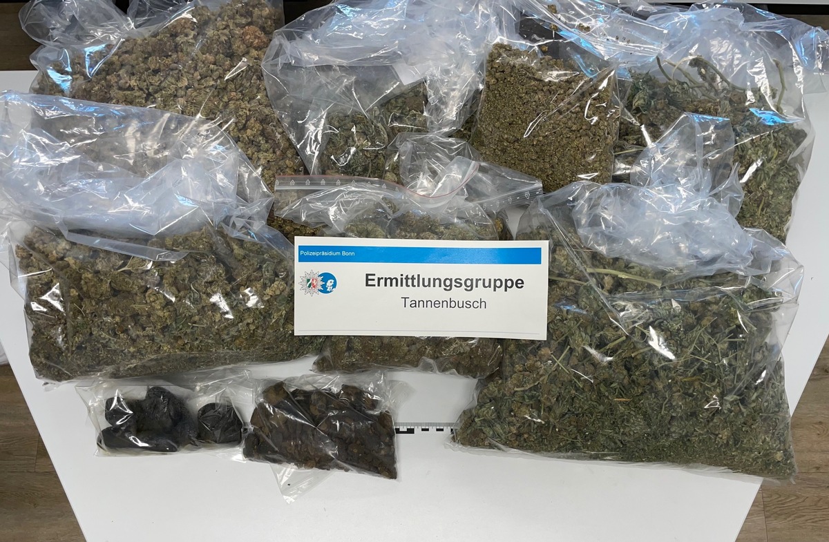 POL-BN: Ermittlungsgruppe Tannenbusch: 27-jähriger hortete mehrere Kilogramm Marihuana in seiner Wohnung