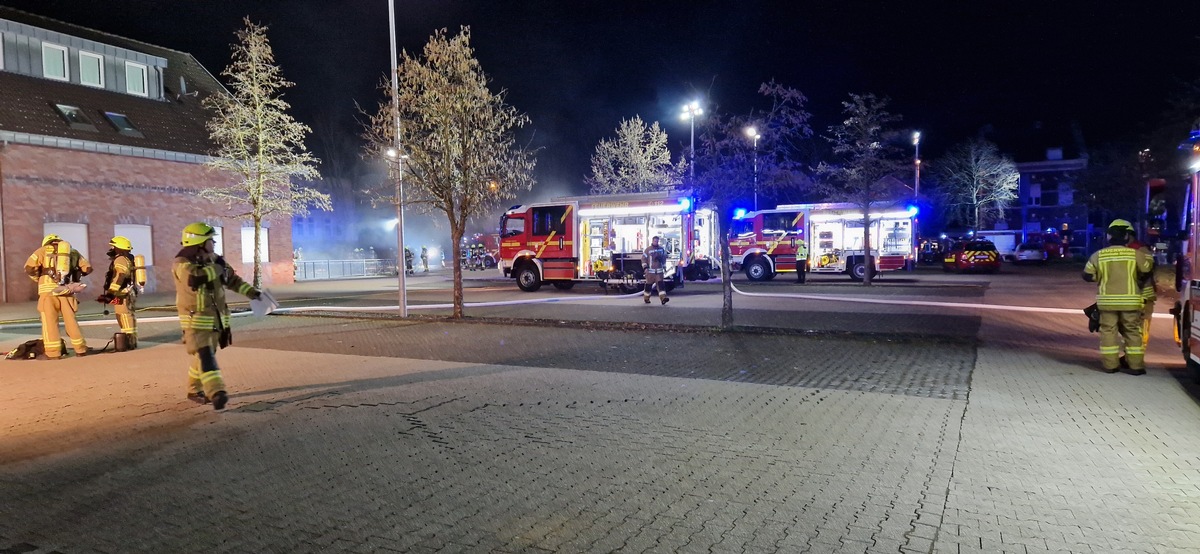 FW Gangelt: Brand in Tiefgarage