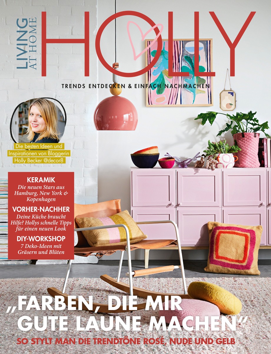 HOLLY geht in Serie: Nach 40.000 verkauften Exemplaren der Erstausgabe erscheint das Persönlichkeitsmagazin der Living-Bloggerin Holly Becker als Eigenmarke in 2020 viermal