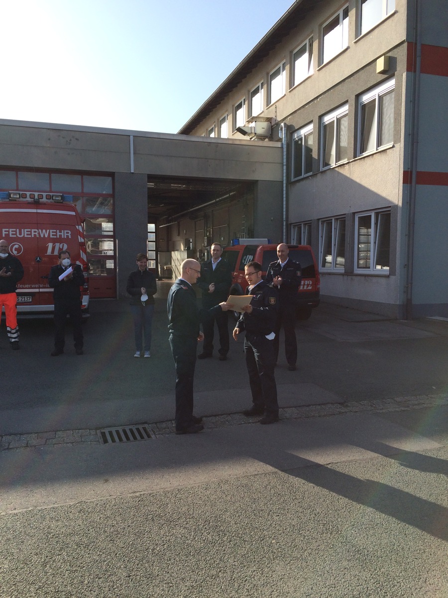 FW-MK: Beförderung bei der Berufsfeuerwehr