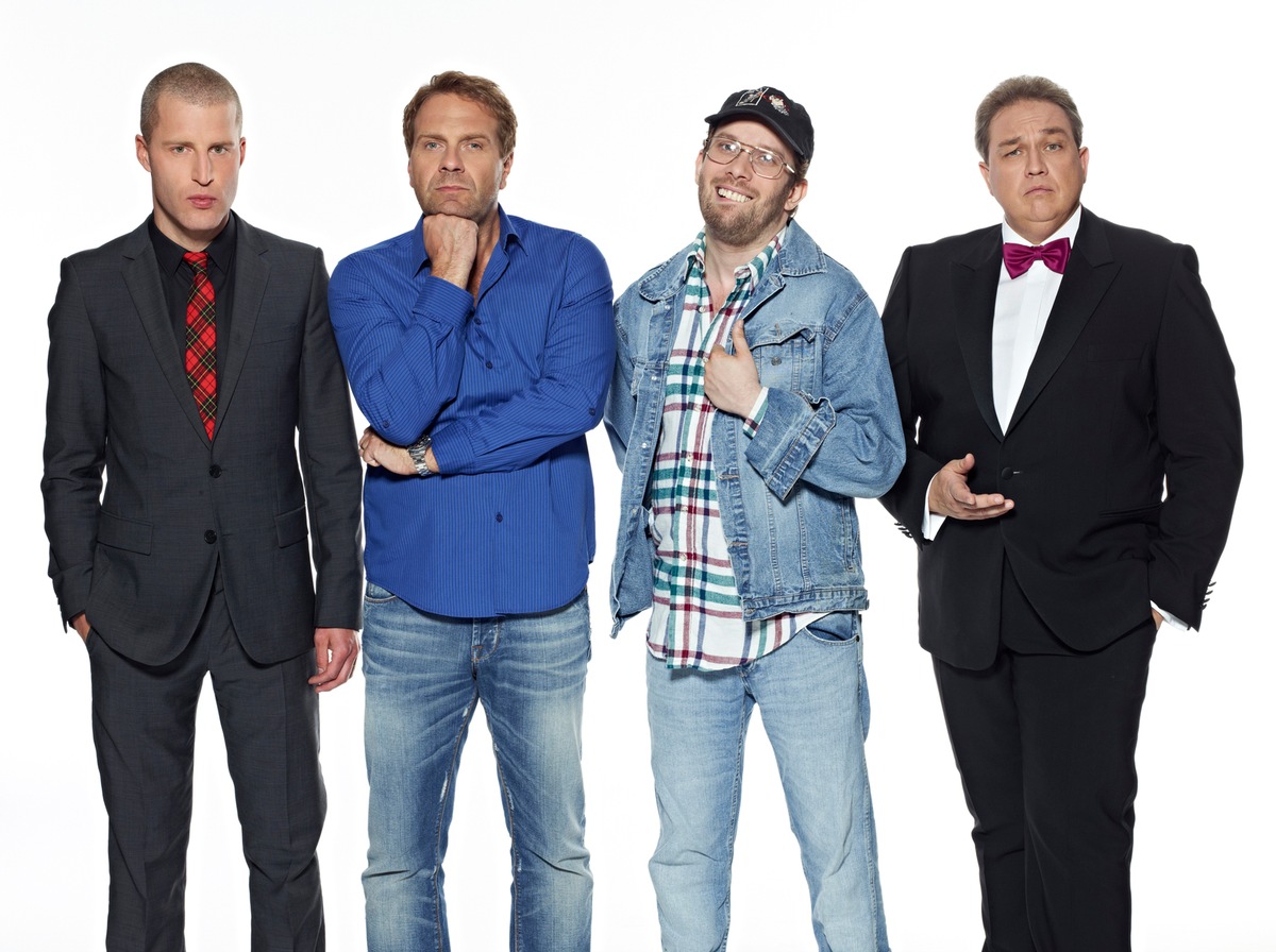 Das Quartett ist komplett: Peter Rütten und Uwe Wöllner befeuern Comedy-Offensive auf TELE 5 (BILD)