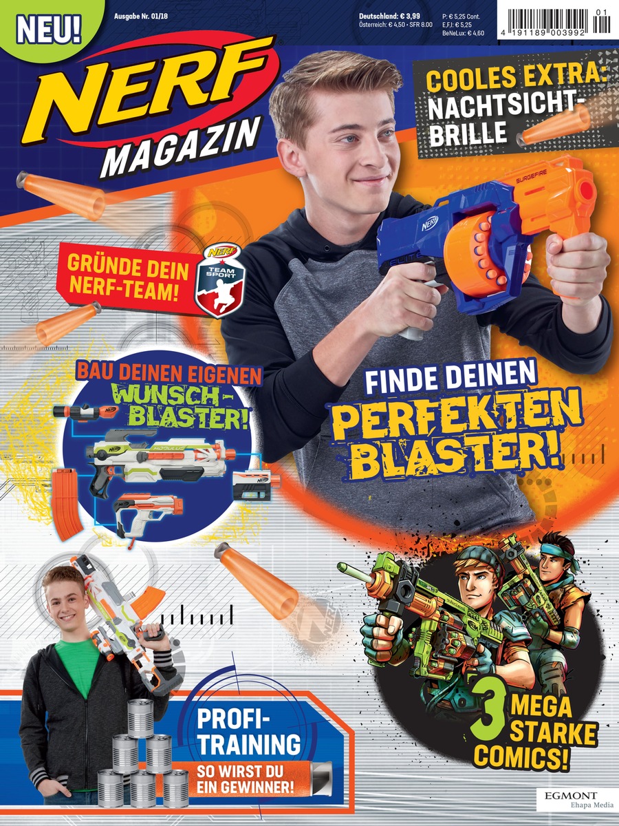 NERF - Volle Action im neuen Magazin von Egmont Ehapa