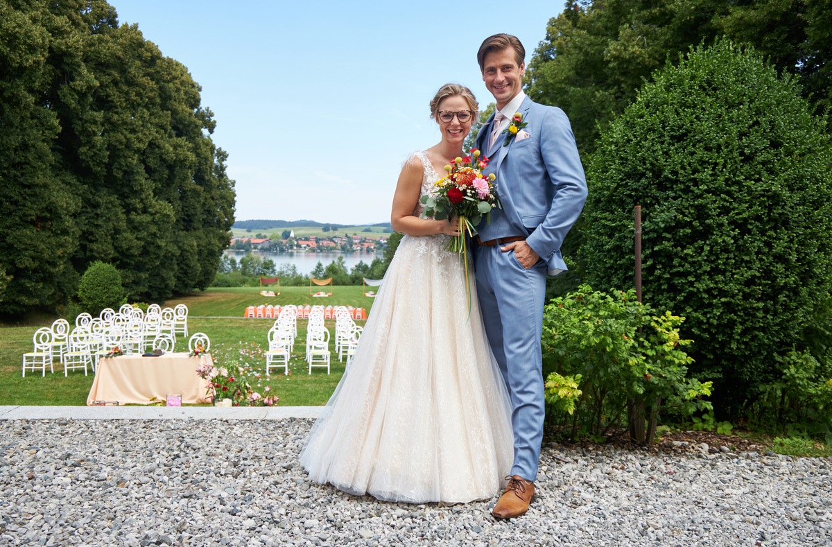 &quot;Sturm der Liebe&quot;: Traumhochzeit und Staffelstart / Dorothée Neff und Marcel Zuschlag stehen im Mittelpunkt der 19. Staffel