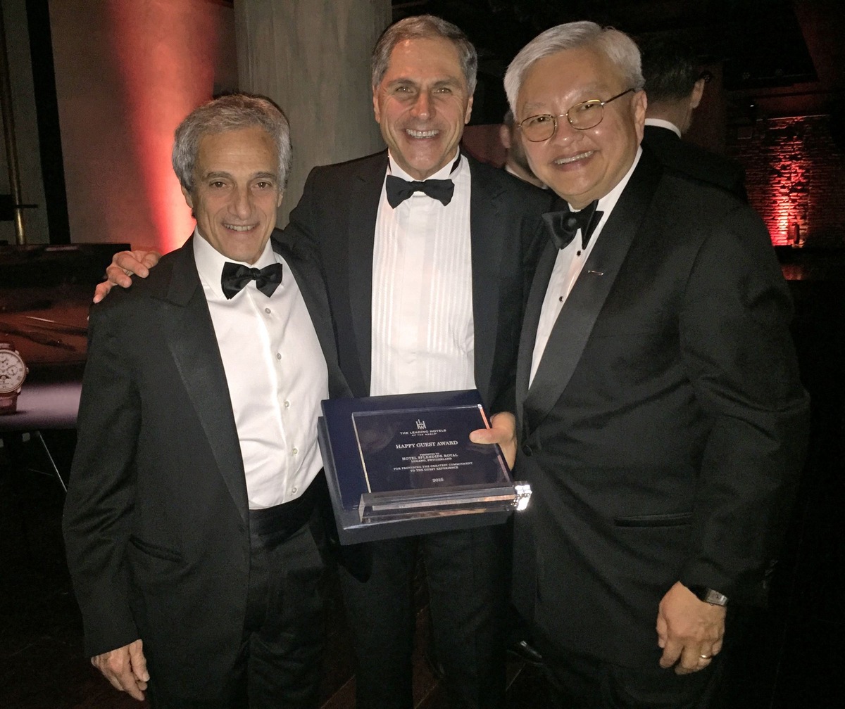 &quot;The Leading Hotels of the World&quot; überreichen &quot;Happy Guest Award 2016&quot; an das &quot;Splendide Royal Lugano&quot; aus der &quot;Roberto Naldi Collection&quot;