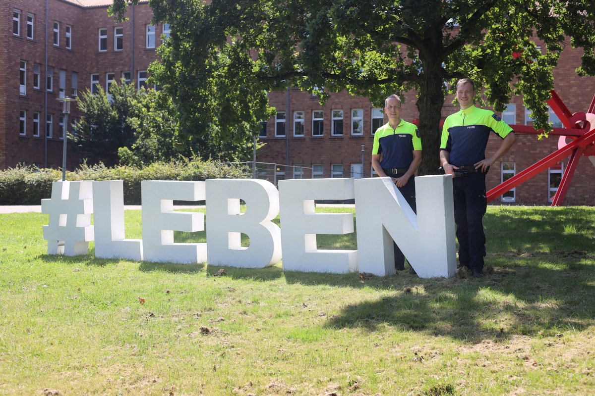 POL-VIE: Aktion #LEBEN - Dieser Schriftzug reist durch den Kreis