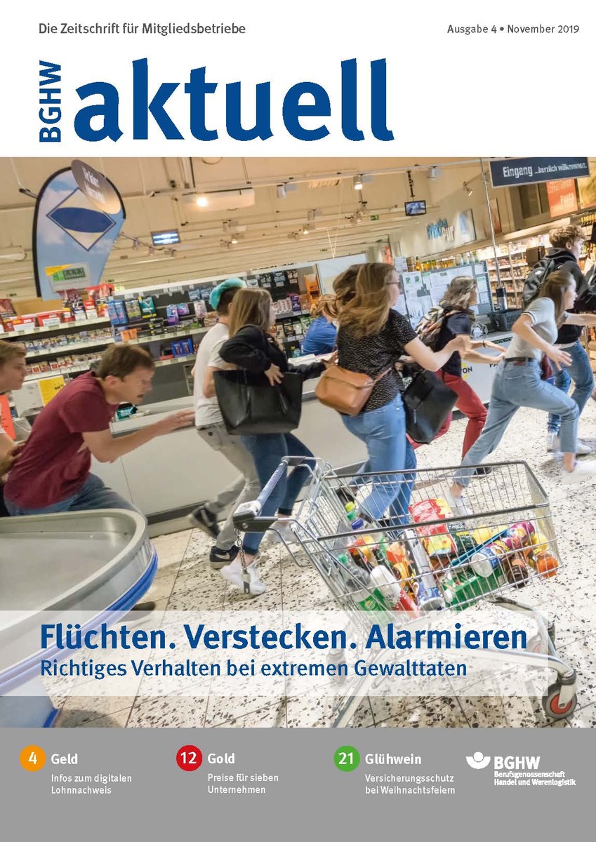 Schüsse im Supermarkt / Richtiges Verhalten bei extremen Gewalttaten / Schulungsfilm für Beschäftigte im Einzelhandel