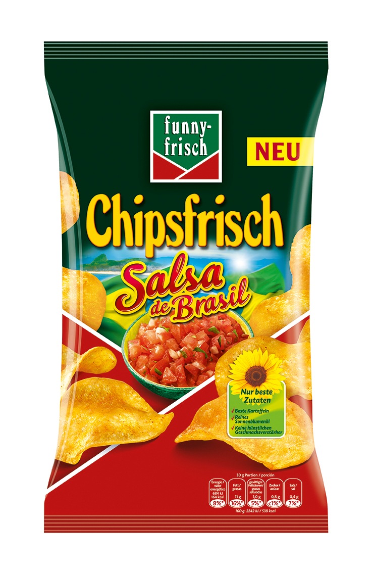 funny-frisch kürt die Champion-Chips 2013: Salsa de Brasil überzeugt die Snack-Fans (FOTO)