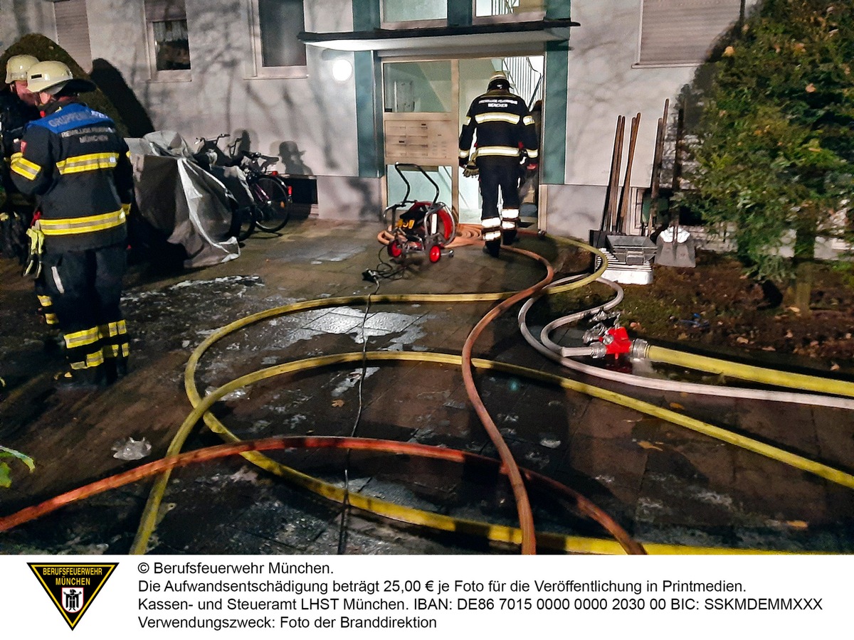 FW-M: Kellerbrand Im Mehrfamilienhaus (Neuforstenried) | Presseportal