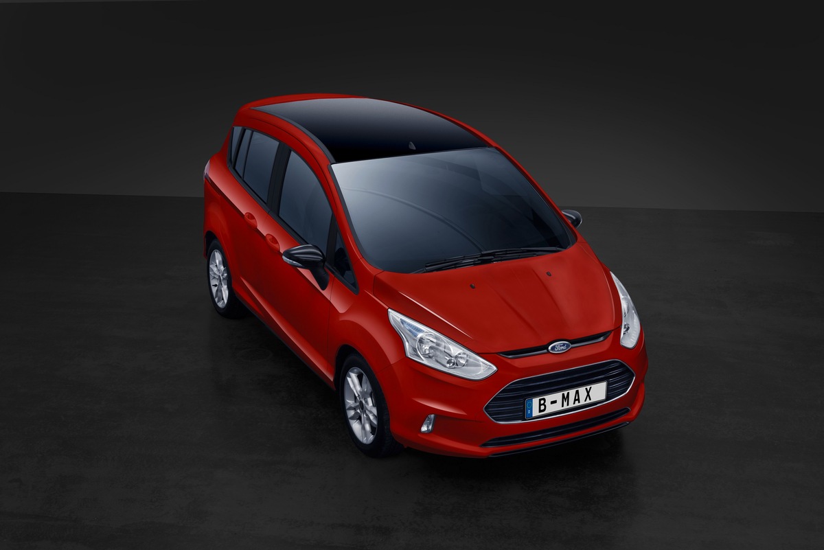 Ford B-MAX: Neue Ausstattungsversion &quot;Colourline&quot; und stärkerer 1,0-Liter-EcoBoost-Motor (FOTO)