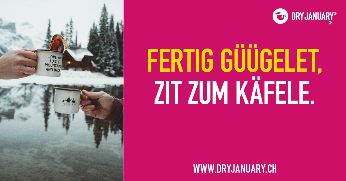 Medienmitteilung: Dry Hard! - In drei Tagen beginnt der «Dry January»