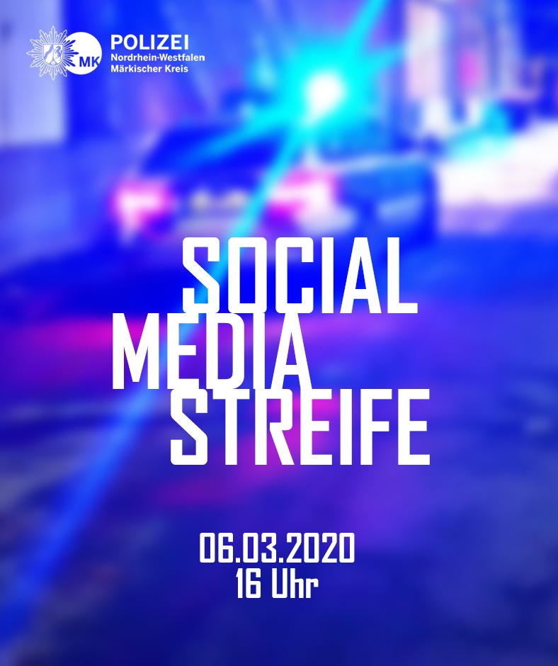 POL-MK: Die Polizei nimmt Sie mit auf &quot;Social-Media-Streife&quot;