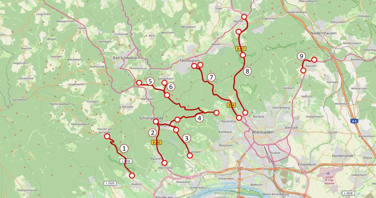 FW Rheingau-Taunus: Schneechaos und gesperrte Straßen im Rheingau-Taunus-Kreis - Einsatzkräfte durchgehend im Einsatz