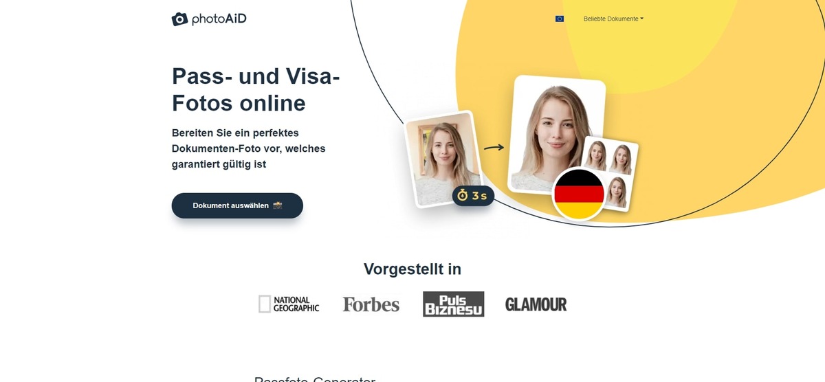 Eine Revolution für das biometrische Passbild!