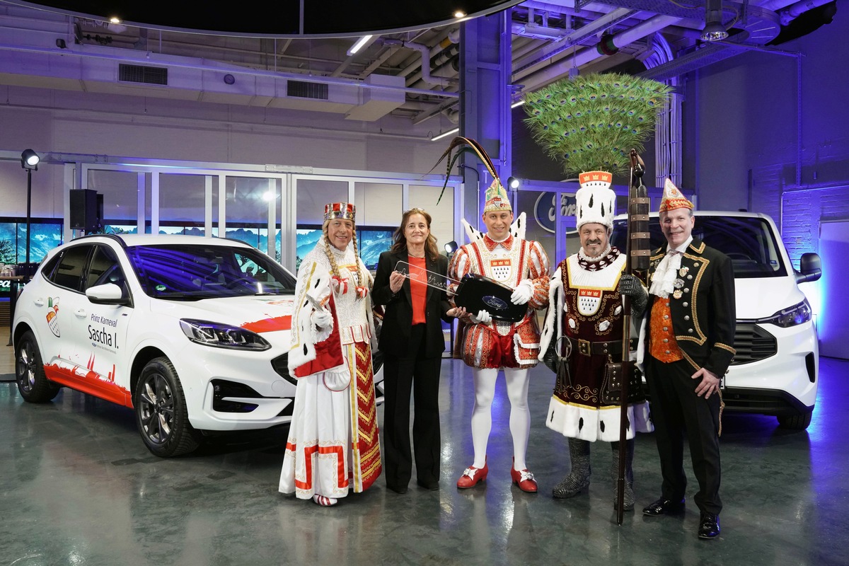 Ford unterstützt seit 73 Jahren den Kölner Karneval: Dieses Jahr mit 74 Ford Fahrzeugen