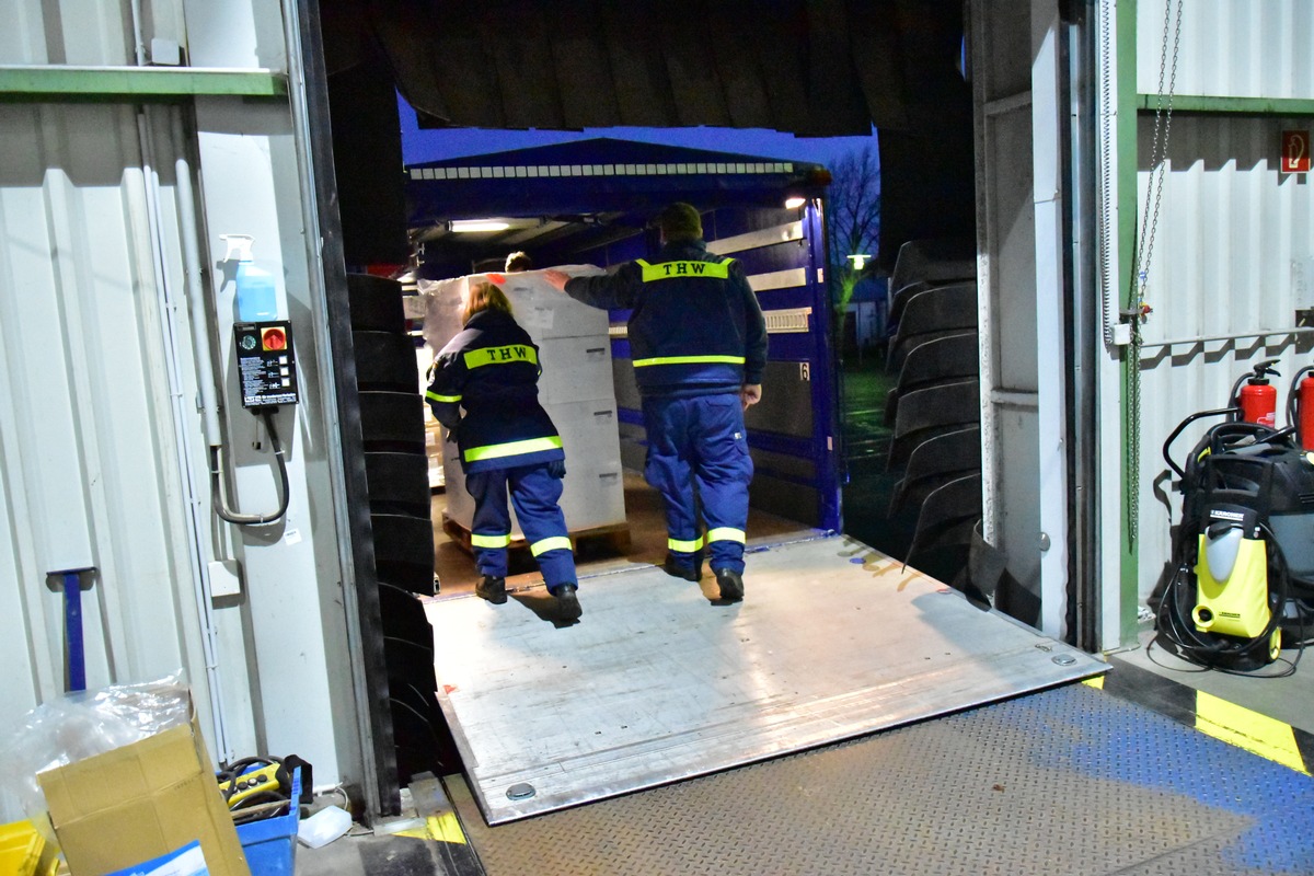 THW LVBEBBST: THW unterstützt Logistik für Impfzentren in Sachsen-Anhalt