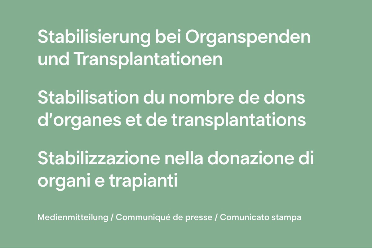 Stabilisation du nombre de dons d&#039;organes et de transplantations