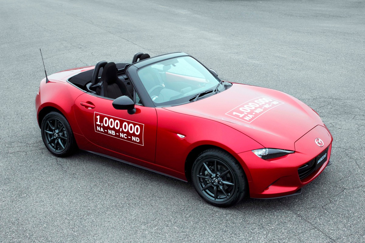 Millionster Mazda MX-5 vom Band gelaufen