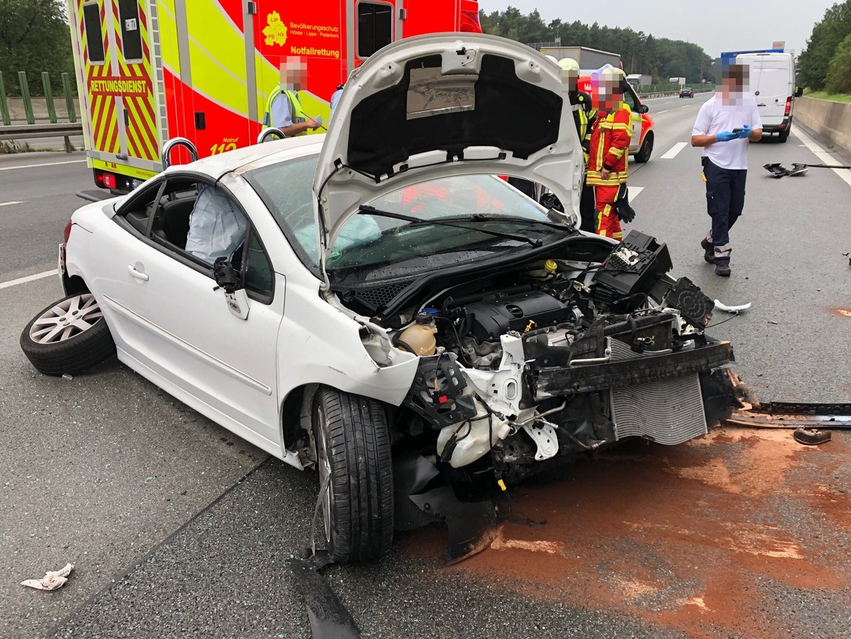 POL-BI: Alleinunfall auf der A2