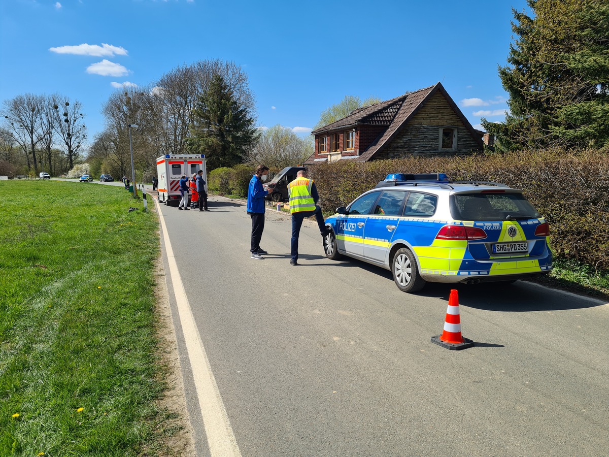 POL-NI: Unfall mit Vollsperrung und hohem Sachschaden