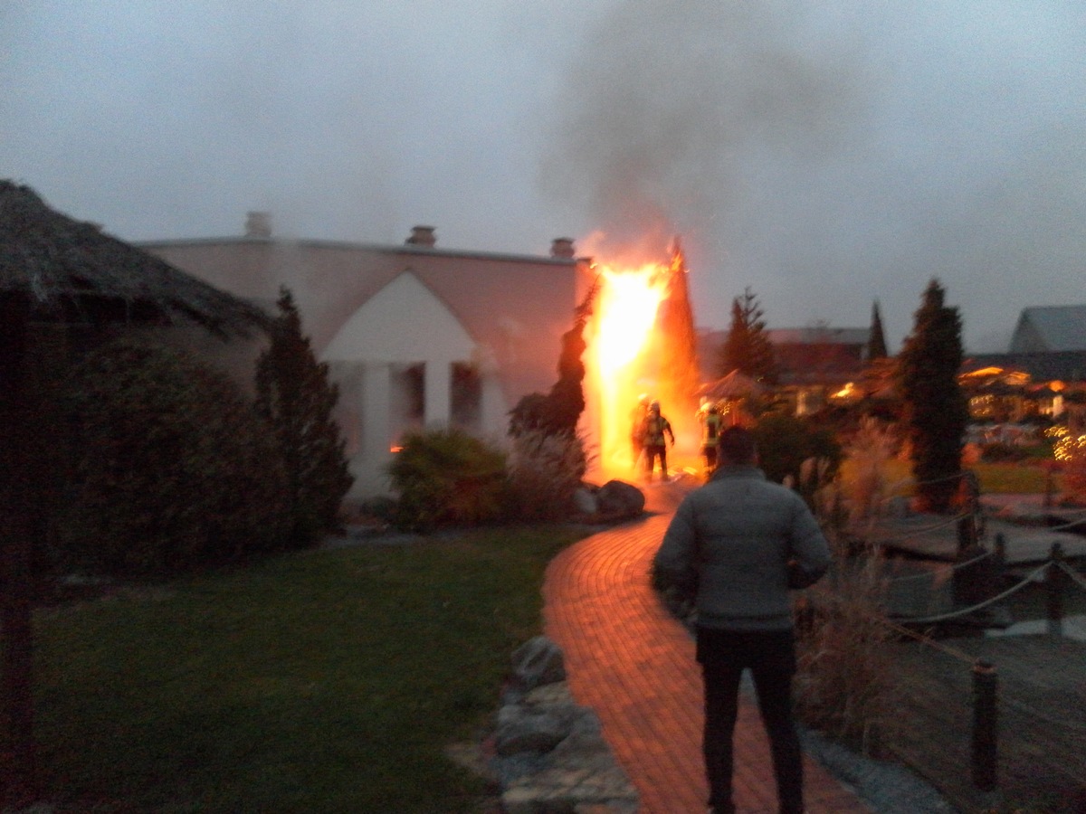 POL-OS: Hasbergen - Schadensträchtiger Brand einer Sauna in einer Sport-und Freizeitanlage in Hasbergen