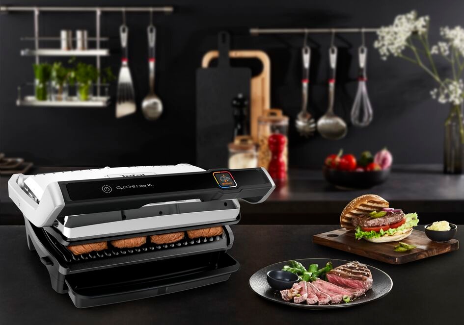 Ab sofort im XL-Format: Mit dem Tefal OptiGrill Elite XL auch bei größeren Portionen zum perfekten Grillergebnis