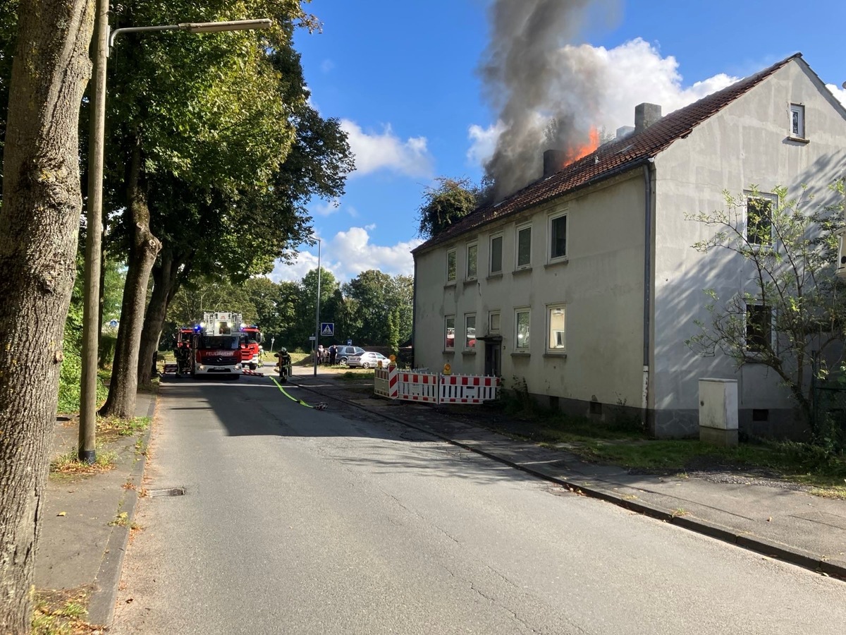 FW-BO: Dachstuhlbrand in Kornharpen