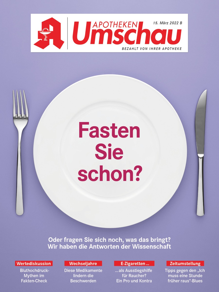 Fasten: Gesunde Auszeit vom Essen / Nahrungsverzicht sorgt nicht nur für Gewichtabnahme, sondern kann auch chronische Schmerzen oder Entzündungen lindern