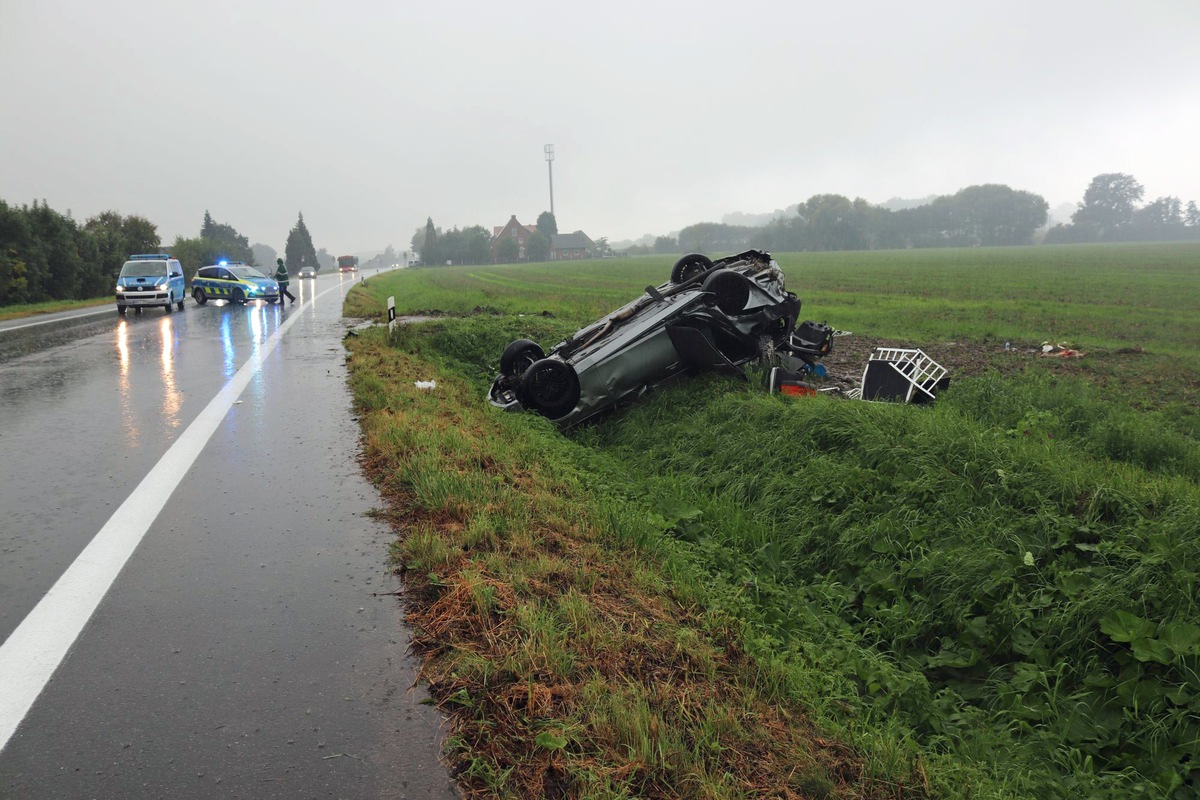 POL-COE: Nottuln, Appelhülsen, L551/Dülmener bei Unfall schwer verletzt, Hund verstirbt