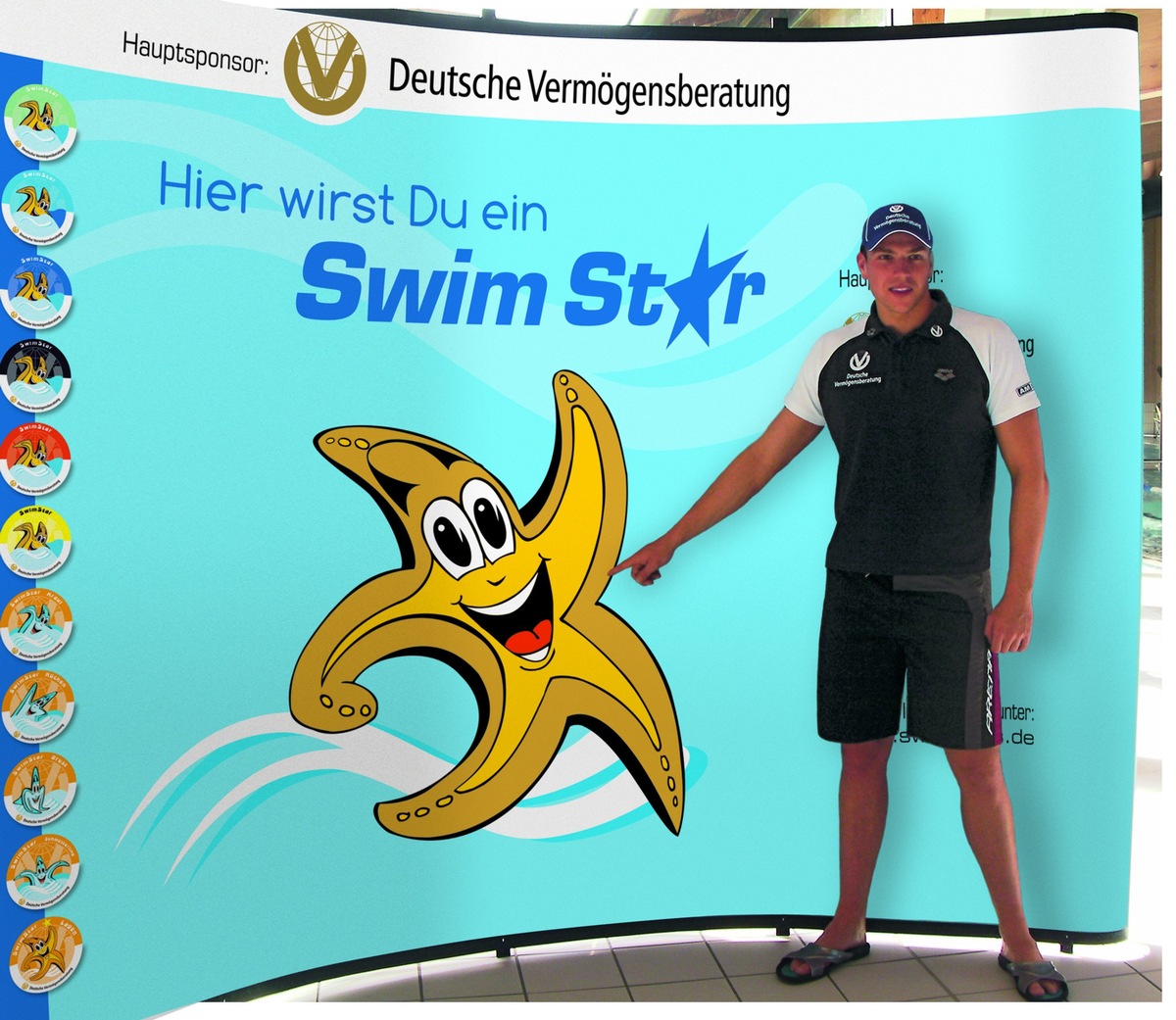 Deutsche Vermögensberatung (DVAG) fördert Kinderschwimmen /  Erfolgreiche Bilanz der &quot;SwimStars&quot;: bereits nach sechs Monaten mehrere hundert Kursteilnehmer und über 350 ausgebildete Instruktoren (mit Bild)