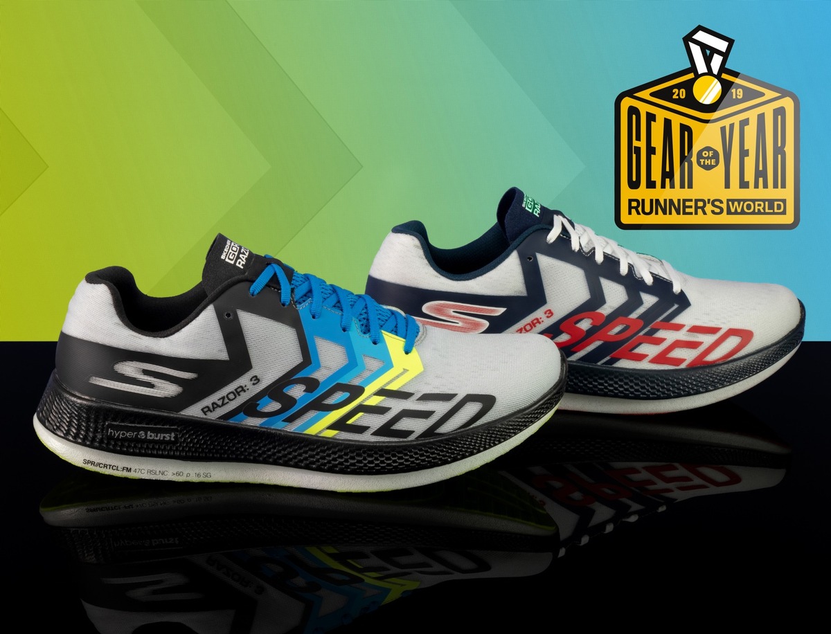 RUNNER&#039;S WORLD USA ZEICHNET SKECHERS GORUN RAZOR 3 HYPER(TM) ALS &quot;GEAR OF THE YEAR&quot; AUS