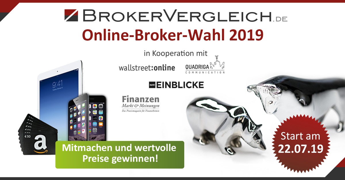 Wahl zum Online-Broker des Jahres startet zum 6. Mal