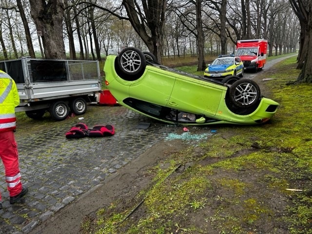 POL-HI: Fahrübung endet mit Überschlag