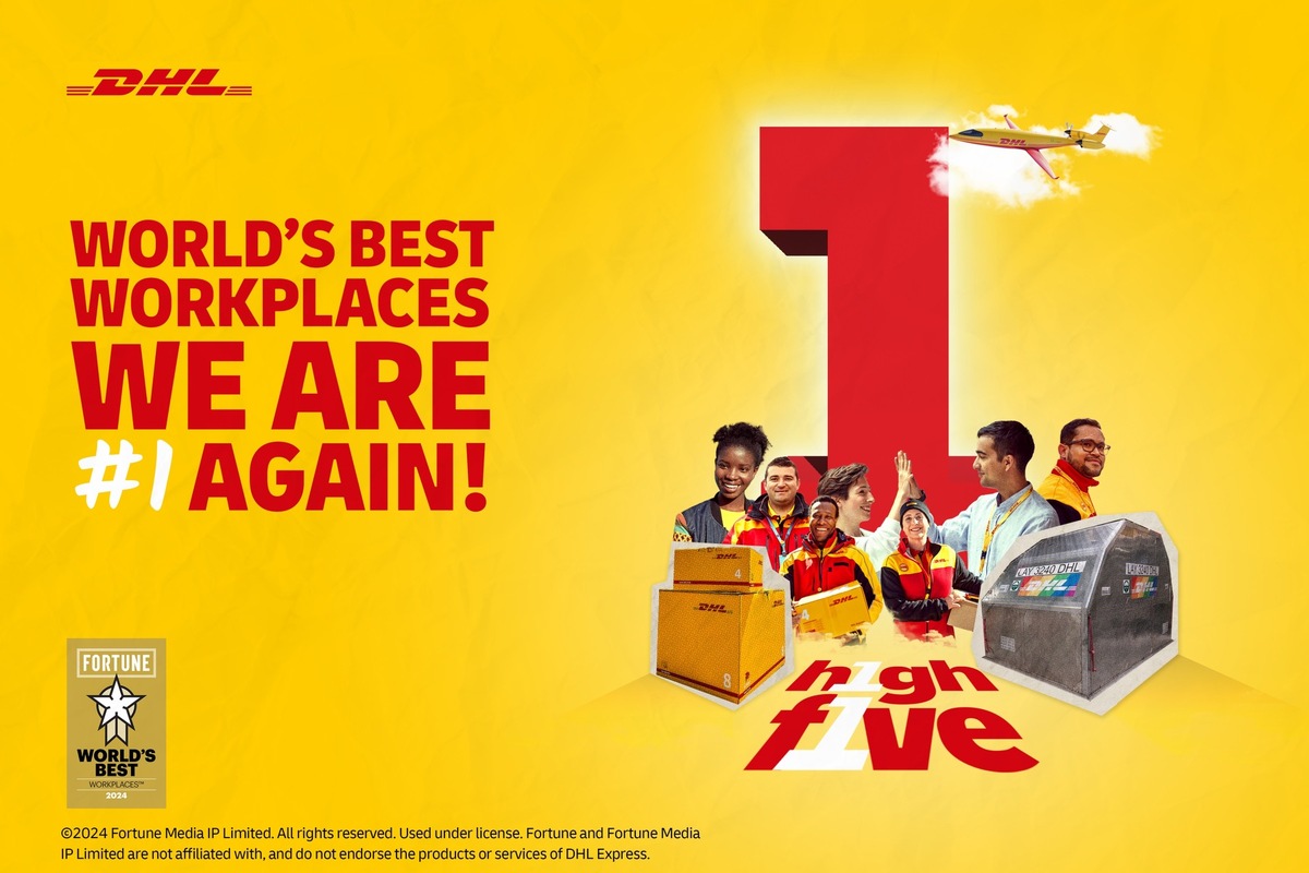 PM: DHL Express auf Platz 1 unter den World&#039;s Best Workplaces™ / PR: DHL Express in first place among the World’s Best Workplaces™