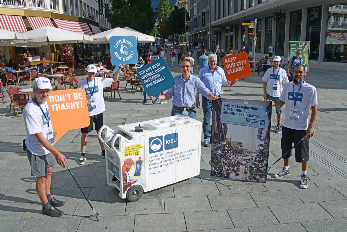 Medienmitteilung: &quot;Tschüss Littering: Chur von seiner sauberen Seite&quot;