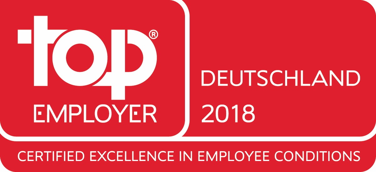 2018 zum achten Mal &quot;Top&quot;: Deutsche Vermögensberatung erneut als &quot;Top Employer Deutschland&quot; ausgezeichnet