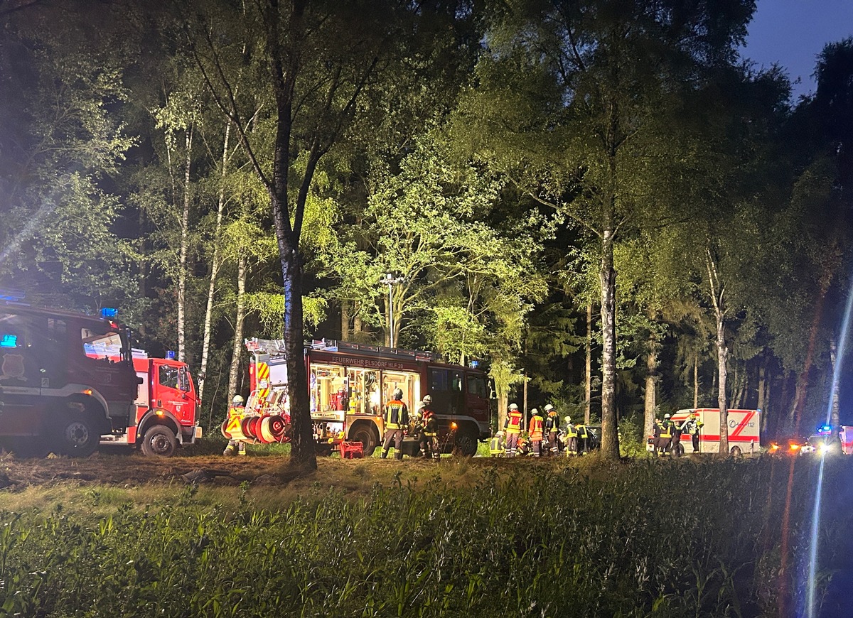 FW-ROW: Schwerer Verkehrsunfall auf der Frankenbosteler Straße bei Zeven