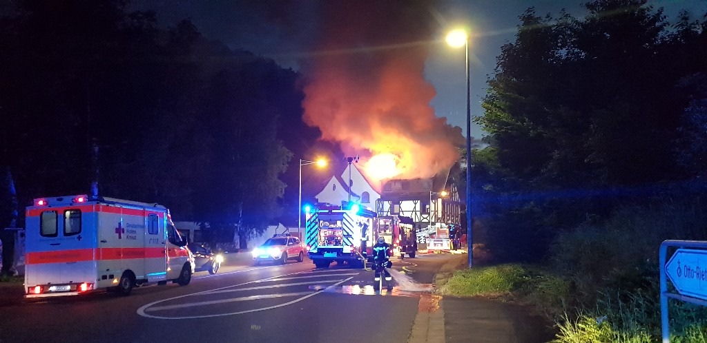 POL-PDNW: Brand einer leerstehenden Gaststätte