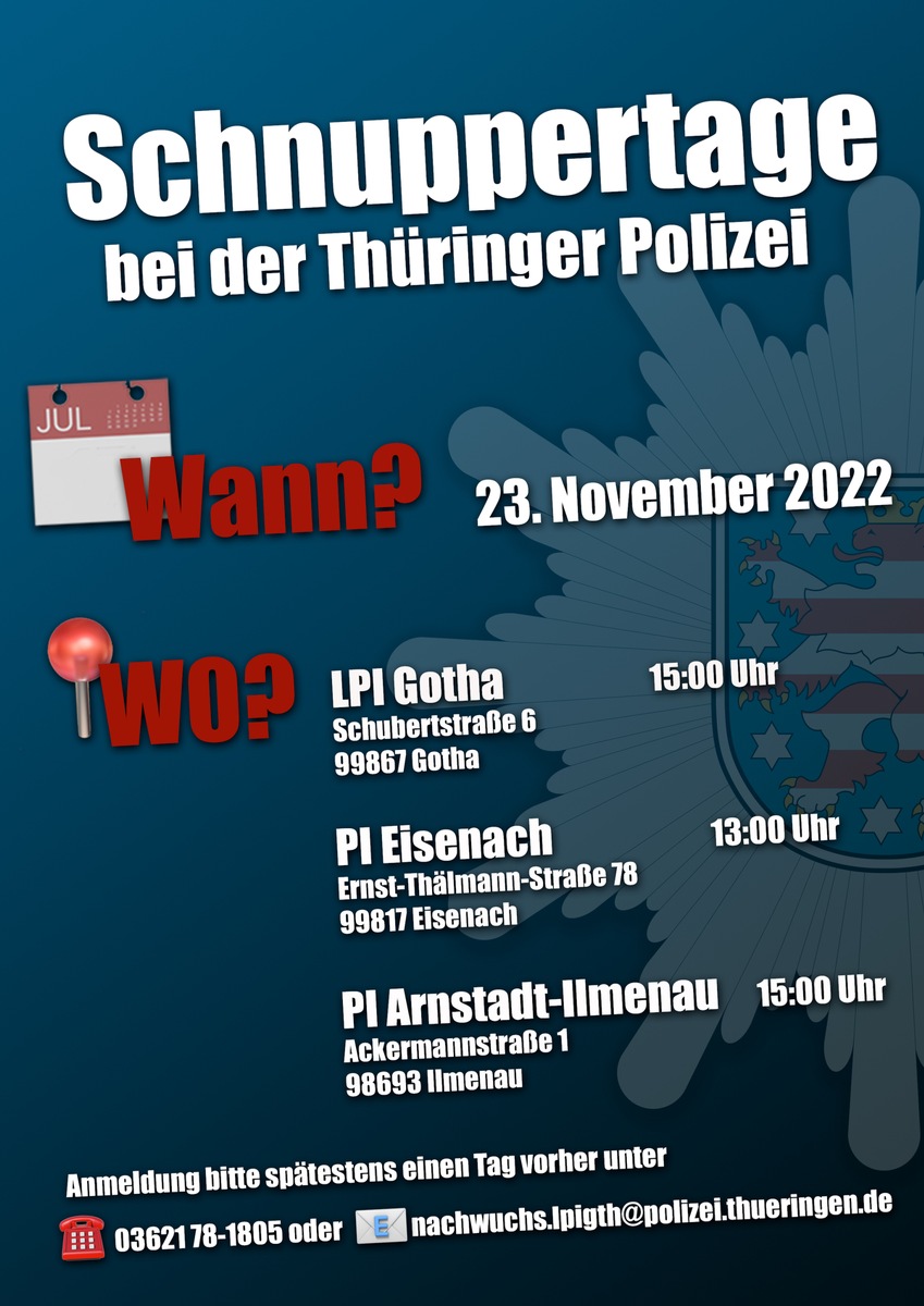 LPI-GTH: Schnuppertag bei der Polizei