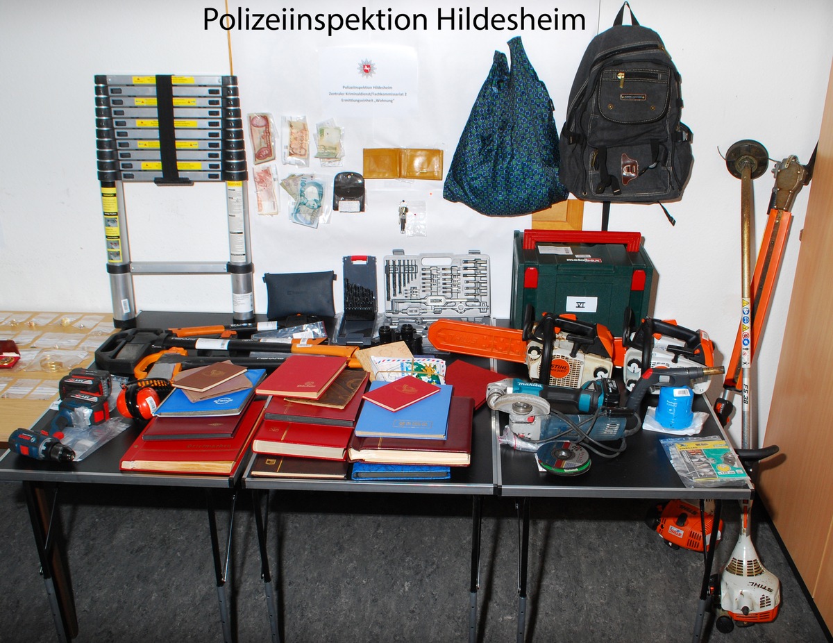 POL-HI: Gemeinsame Pressemeldung der StA Hildesheim und der Polizei Hildesheim

Serie von Einbrüchen in Wohnhäuser aufgeklärt
Diebesgut aufgefunden/ Fahndungsaufruf nach entwendetem Pkw Polo