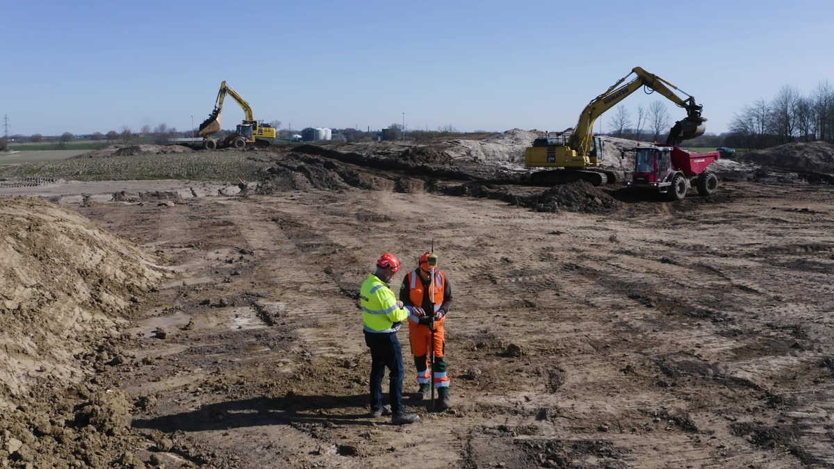 Zukunftsweisendes Regenwassermanagement dank Maschinensteuerung MC-Max von Topcon