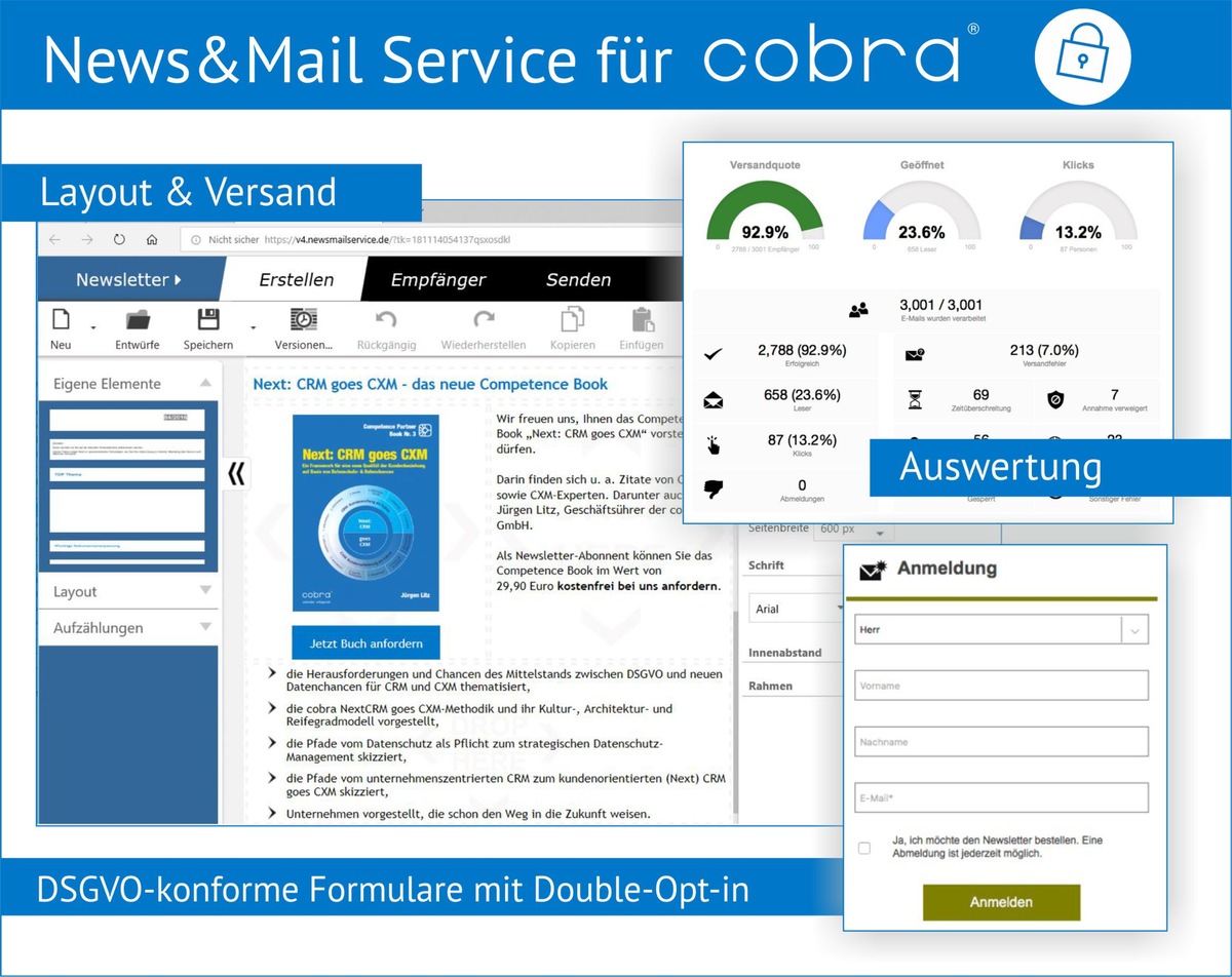 News&amp;Mail Service von cobra / Mit neuen Features alle Potenziale heben